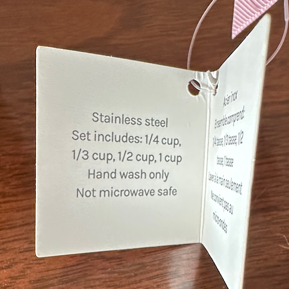 Stainless Steel Measuring Cups Set - Gold (NWT) - Picture 4 of 4